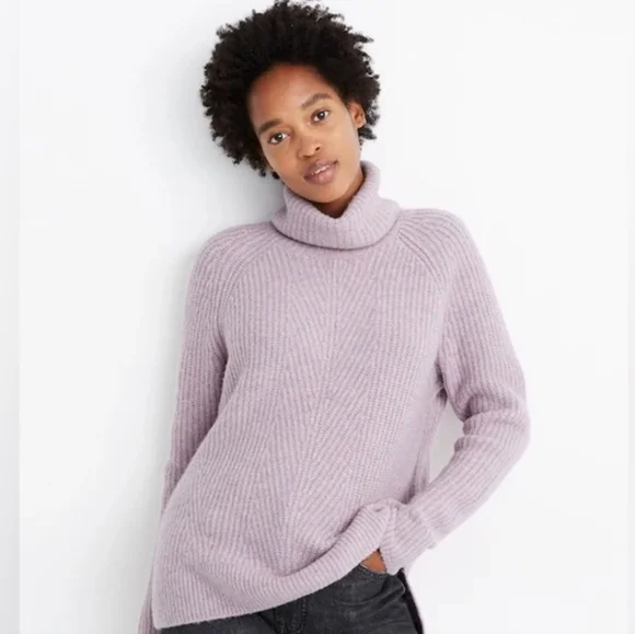 Madewell Lavender Turtleneck Sweater Size - M - Picture 2 of 7